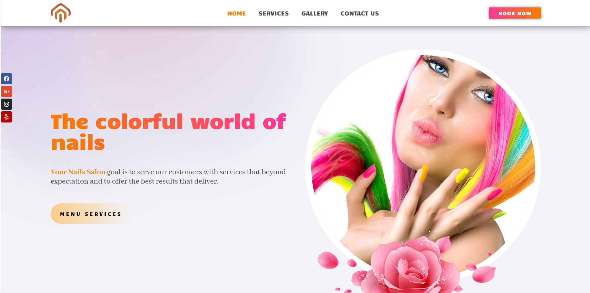 Website template preview